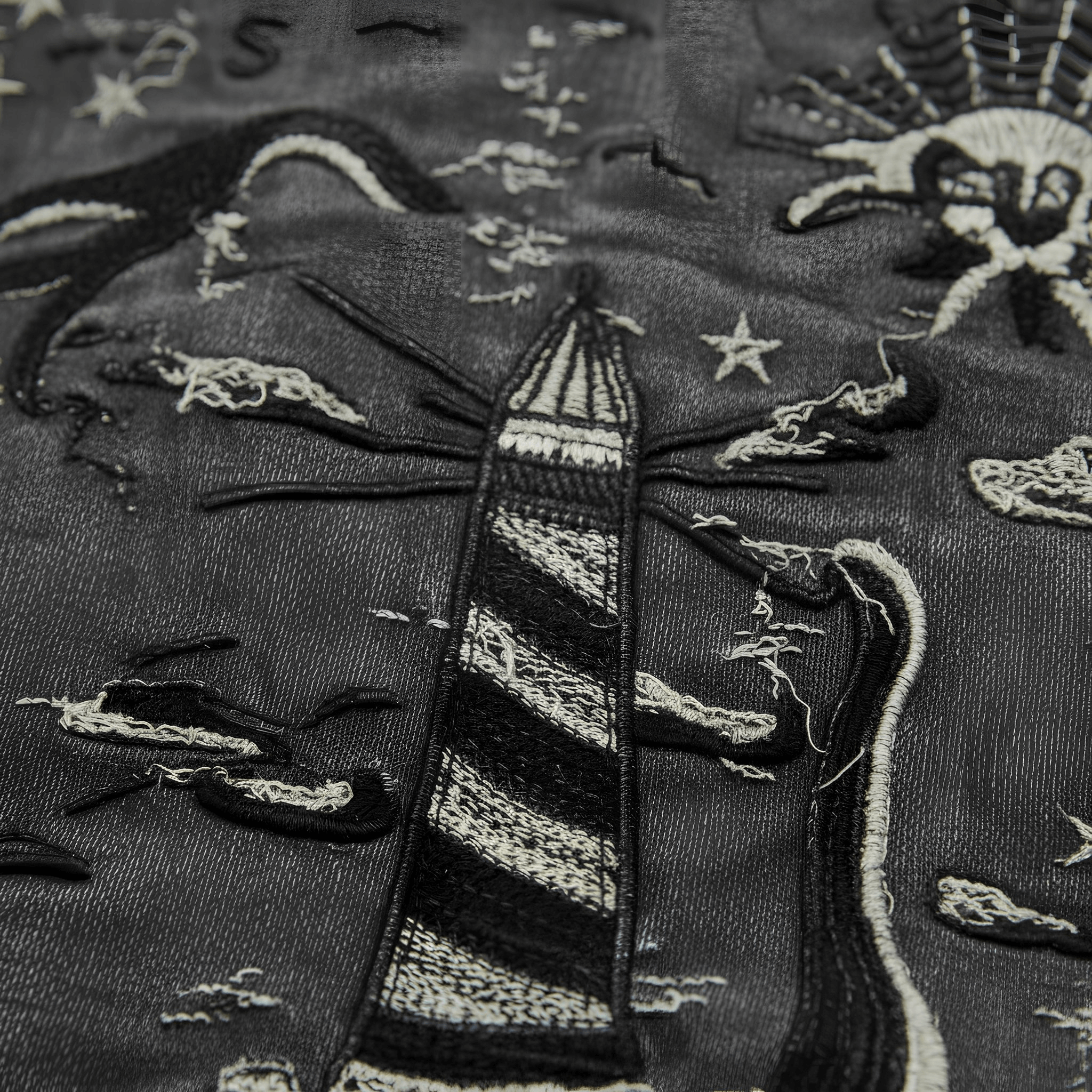 Beacon of Desire Hooded Jacket back detail close up